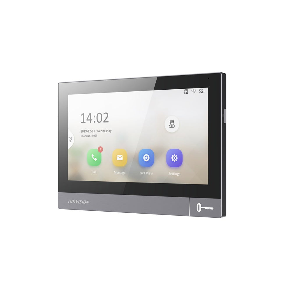 Hikvision Video Intercom Monitor 7" Display 1024x600 Wired & Wireless DS-KH8381-WTE1