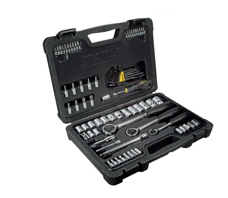 STANLEY Socket Wrench Set 80 pcs 1/4" 3/8" 1/2"