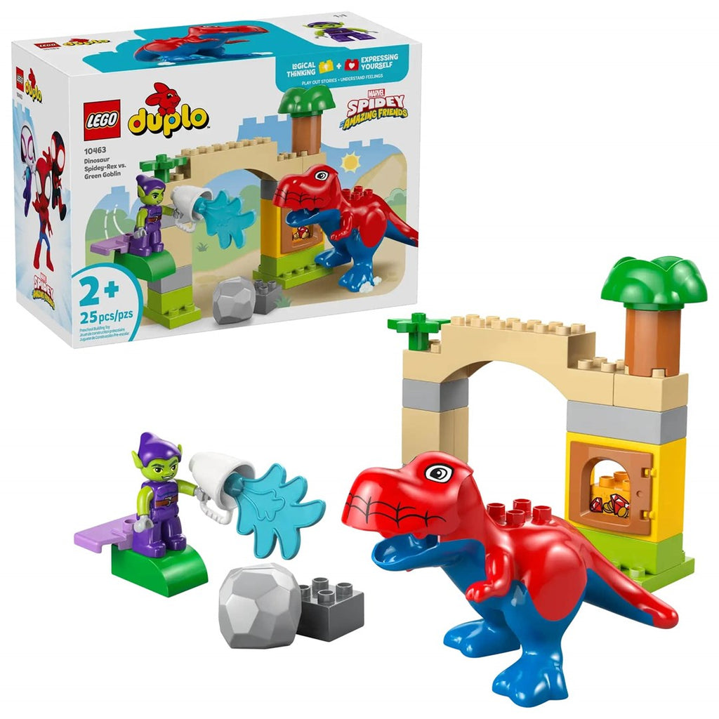 LEGO DUPLO Dinosaur Spidey-Rex vs Green Goblin Toy 10463 - 25 Pieces