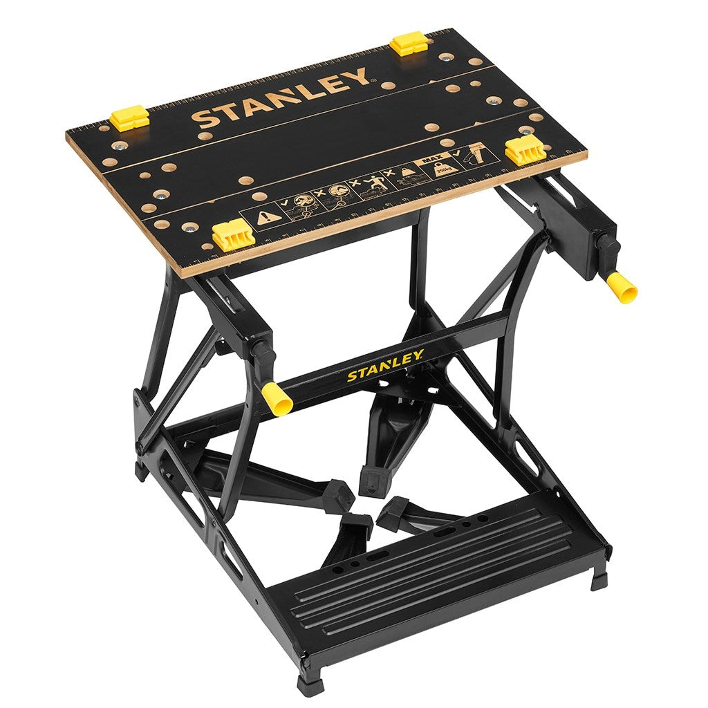Stanley STST83400-1 Workbench & Vice - Bamboo Worktop, 250 kg Max Load