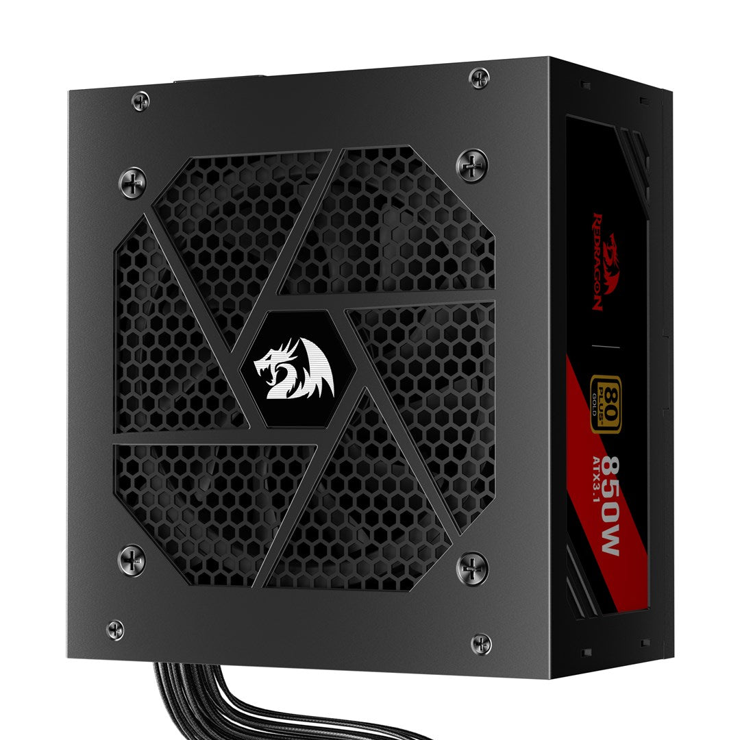 REDRAGON GC-PS007-SE Power Supply Unit 850W 80 Plus Gold ATX 3.1 Black 41452