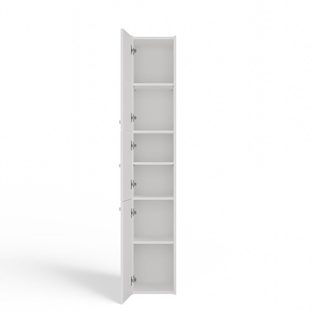 S33 BIEL Modern Bathroom Cabinet White 31x30x174 cm