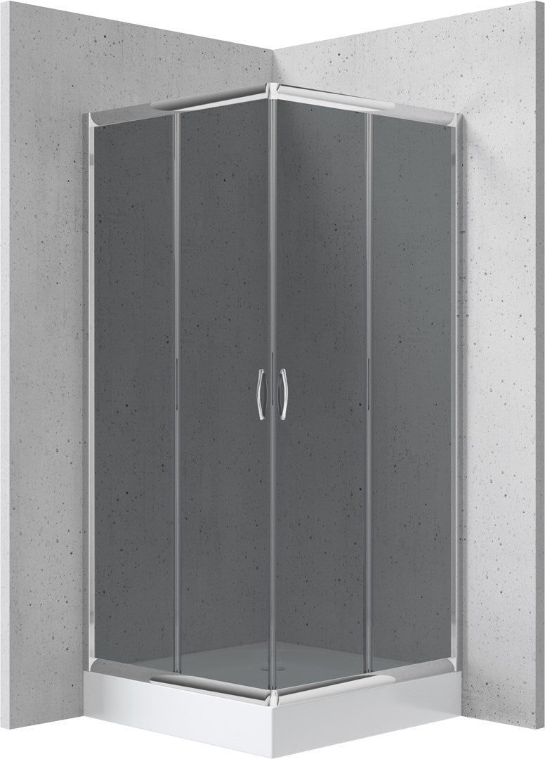 deante Square Shower Cabin with Tray 80x80 cm KYCZ442K