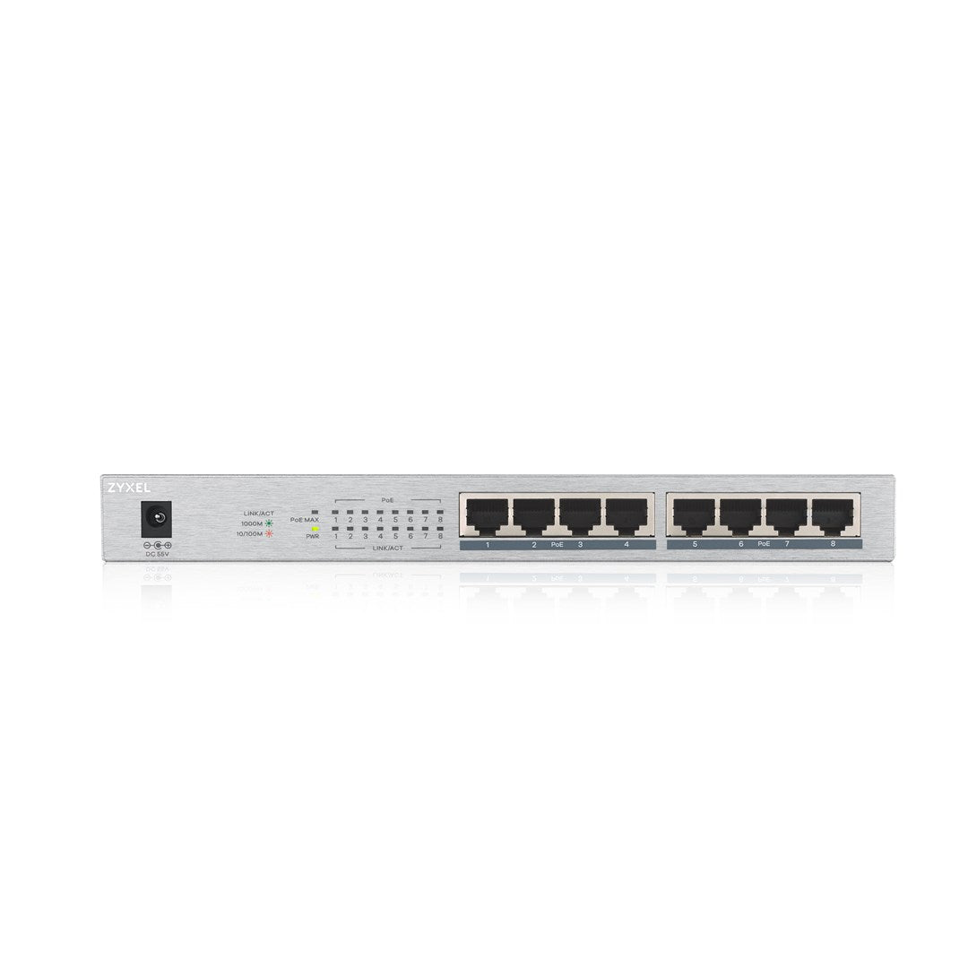 Zyxel GS1008HP Switch 8 x 10/100/1000 PoE+ Desktop GS1008HP-EU0101F