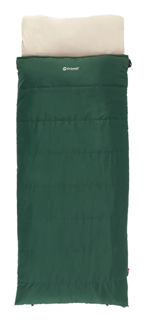 Outwell Contour Prime Adult Rectangular sleeping bag Polyester Green