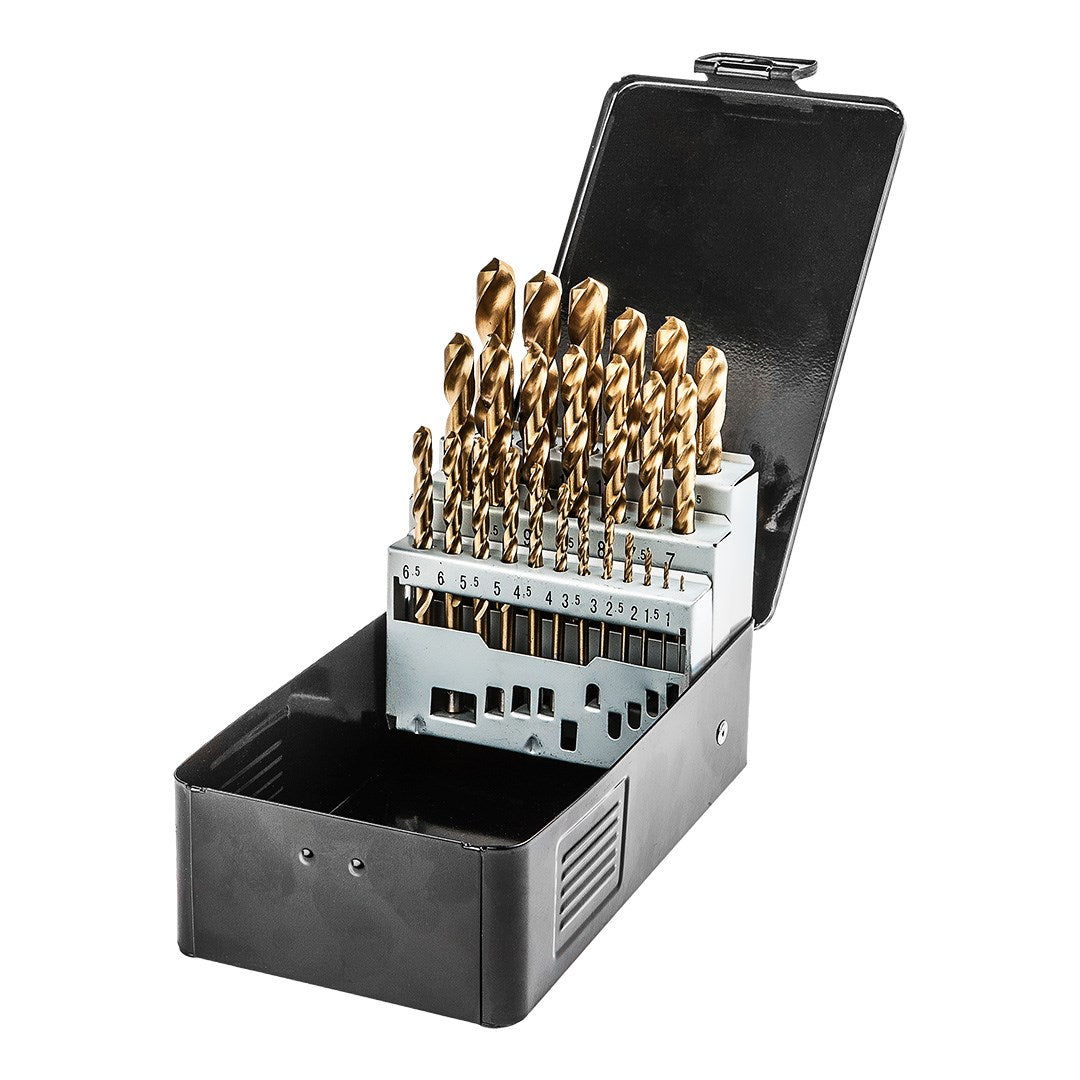 NEO TOOLS Drill Bits Set 25 HSS-TiN 1.0-13.0 mm 57-200