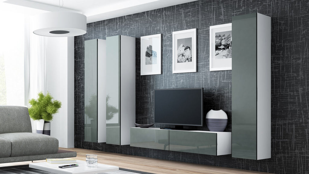 Cama Full cabinet VIGO '180' 180/40/30 white/grey gloss