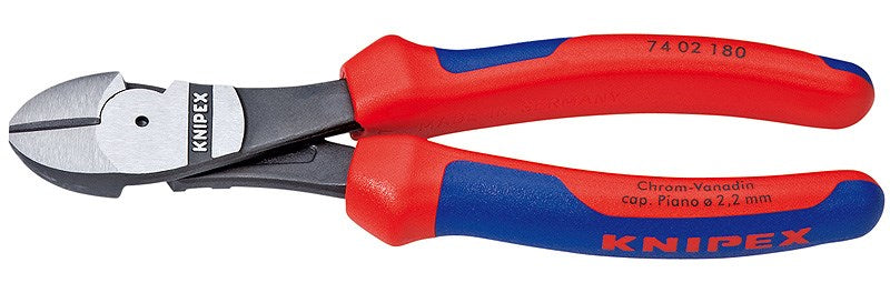 KNIPEX Diagonal Pliers Chromium-Vanadium Steel 180 mm Model 7402180