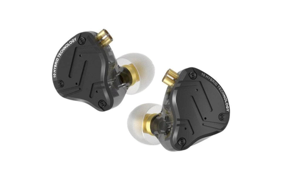 KZ ZS10 PRO X Wired Earphones, Transparent/Black, 20-40000 Hz, 29 Ohm, 112 dB, 10 mm Driver
