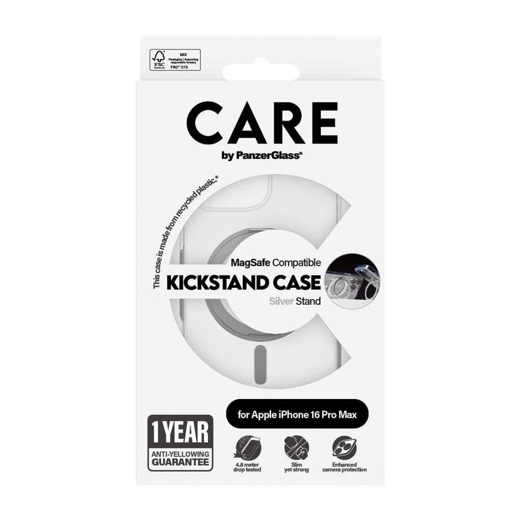 Clear Mobile Phone Case PanzerGlass CARE iPhone 16