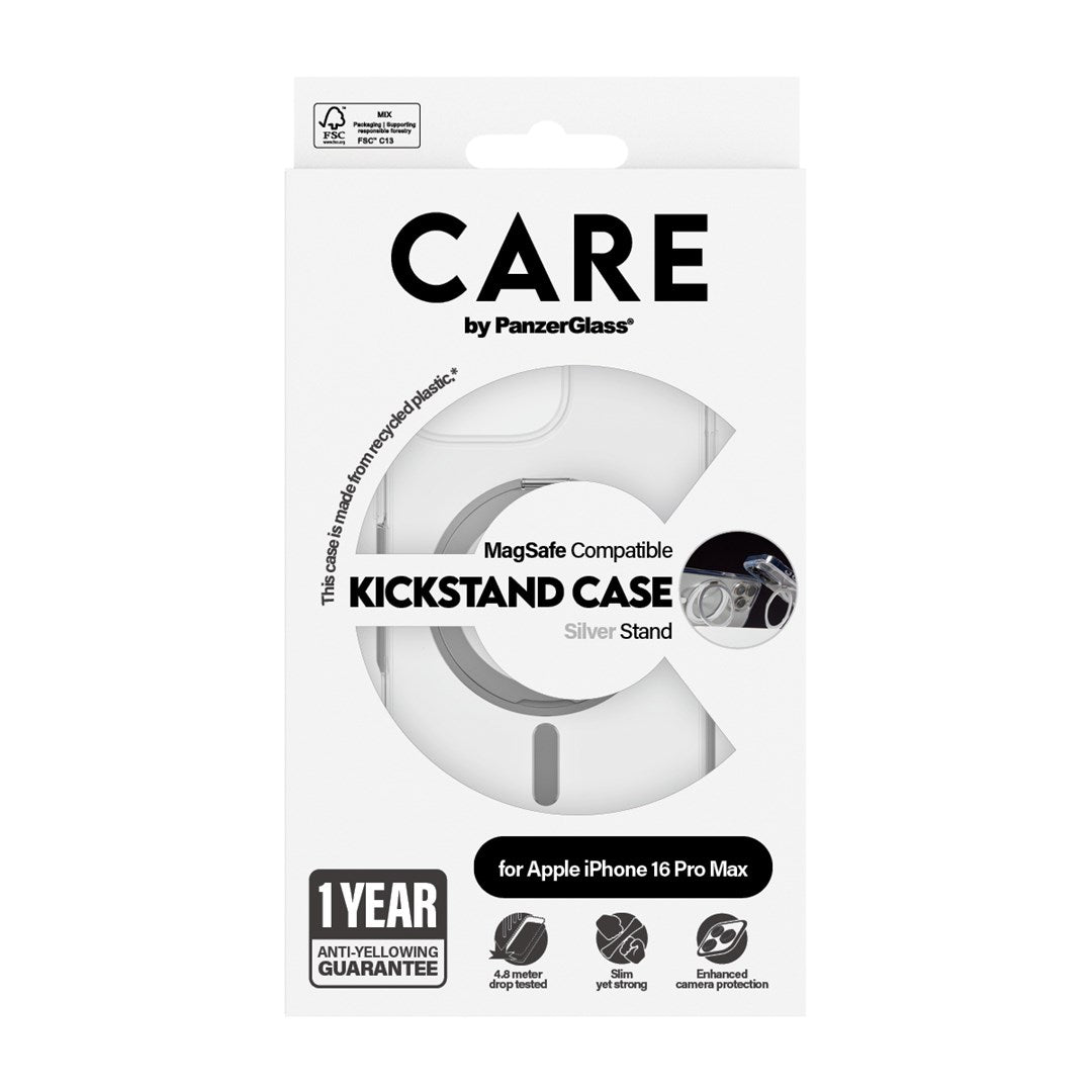 Clear Mobile Phone Case PanzerGlass CARE iPhone 16