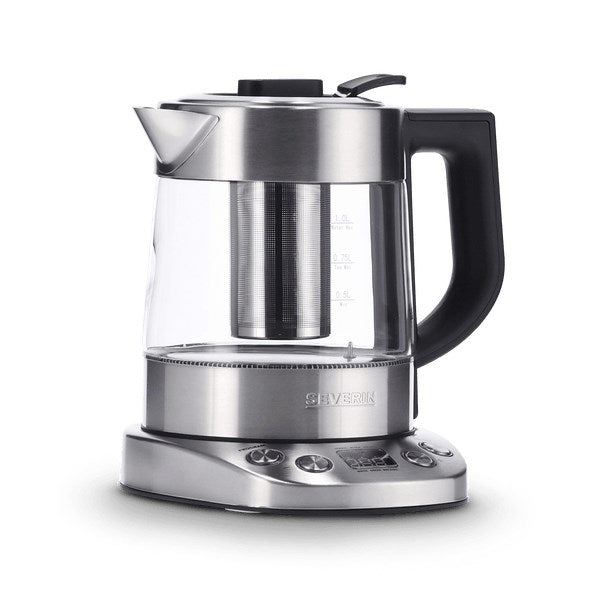SEVERIN Deluxe Mini Kettle 1 L 2200W Glass/Stainless Steel WK 3473
