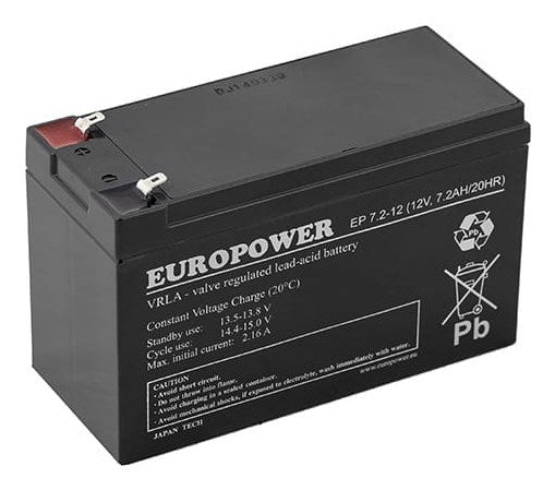 Ever Battery VRLA AGM 7.2 Ah 12 V EP 7,2-12 T2