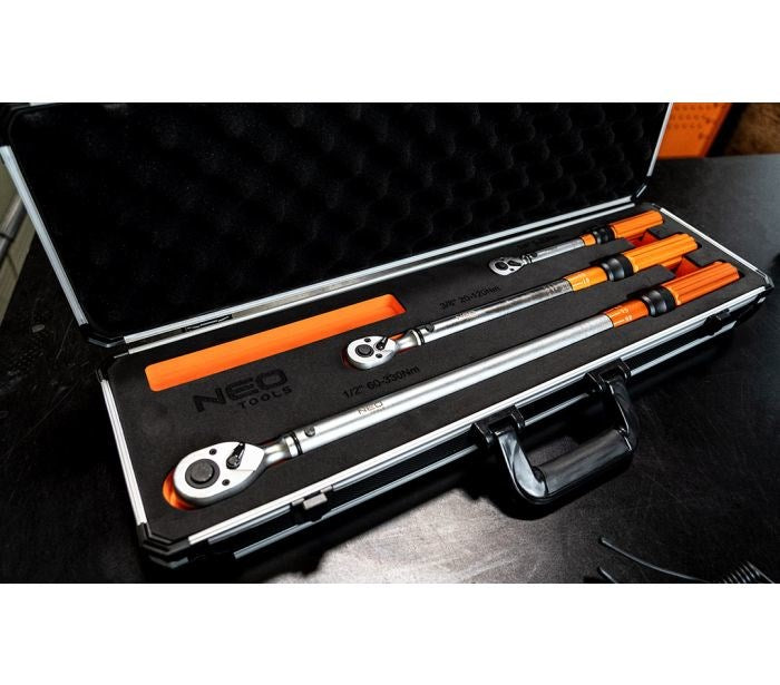 NEO TOOLS Click Torque Wrench 60-330 N⋅m Accuracy 3% Model 5907558463538