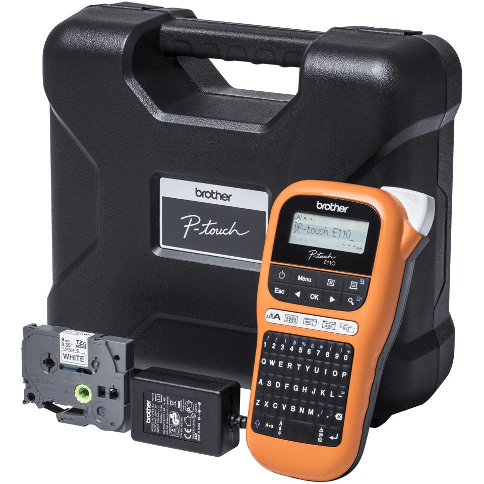 Bredher P-Touch PT-E110VP - Label Printer - Black & White - Thermal Transfer 2-Line