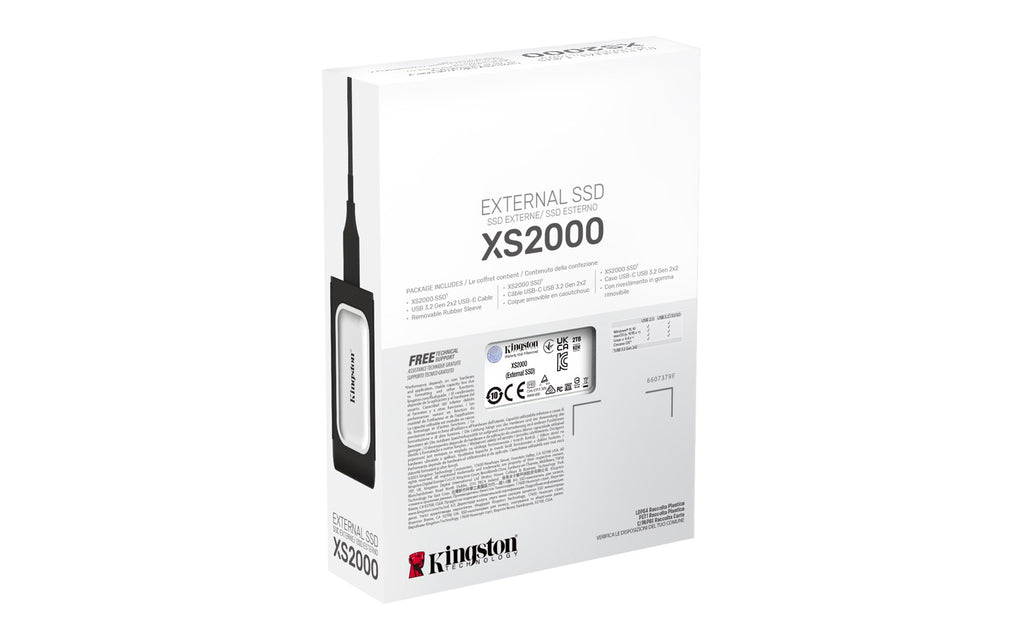 Kingston XS2000 - External SSD - 2TB - Portable - USB 3.2 Gen 2x2