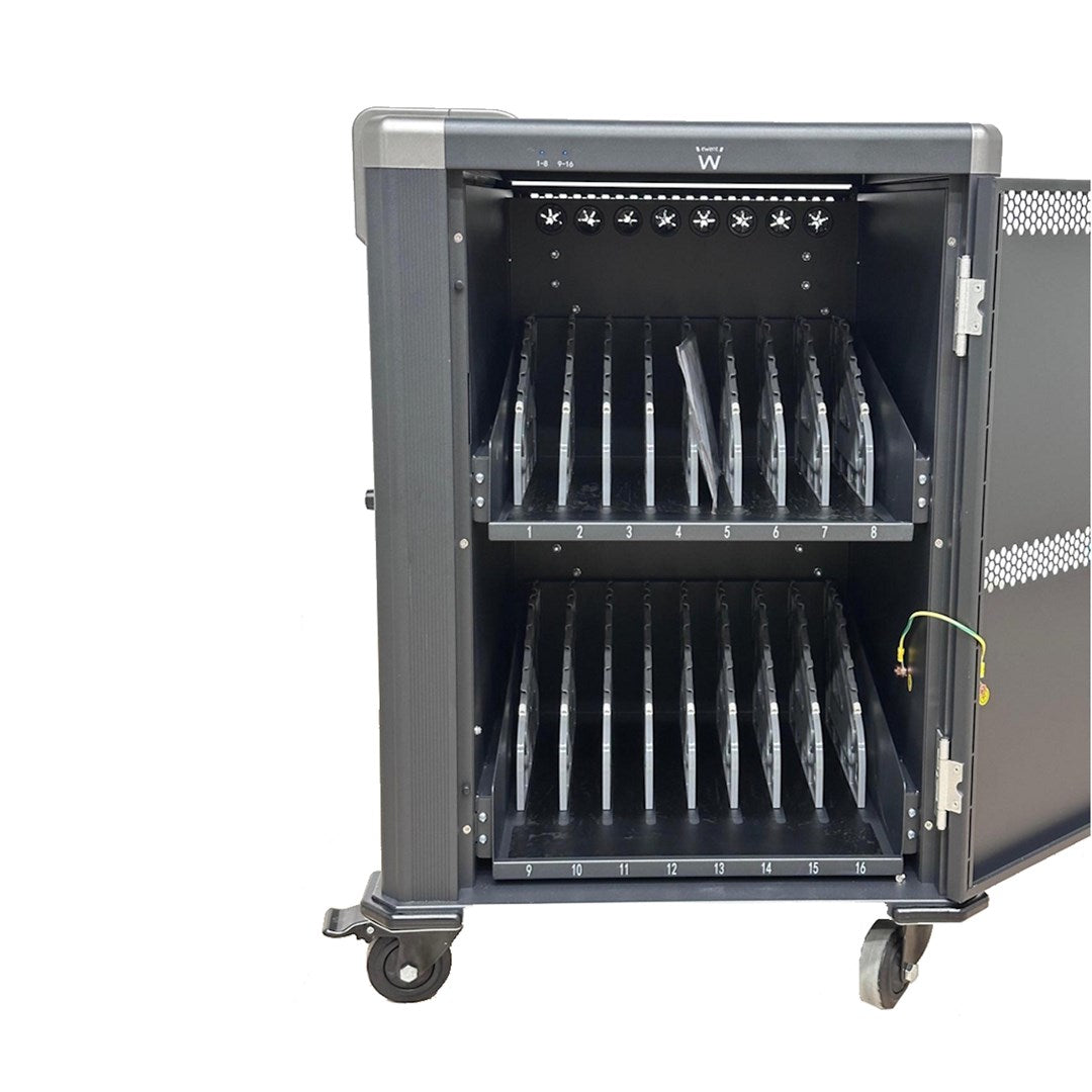 Ewent EW1703 Portable Device Management Cart/Cabinet Black Grey