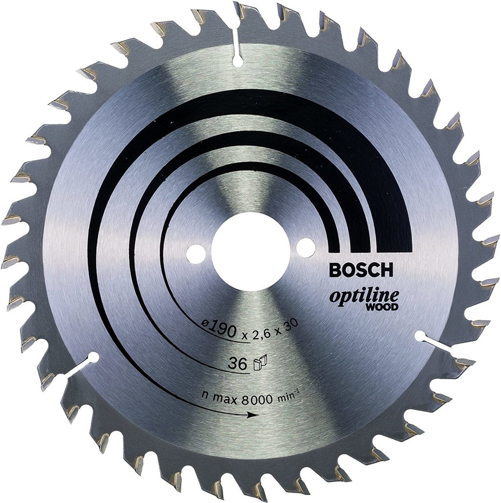 Bosch Optiline Wood Circular Saw Blades 190 x 30 x 2.6 mm - 36 Teeth