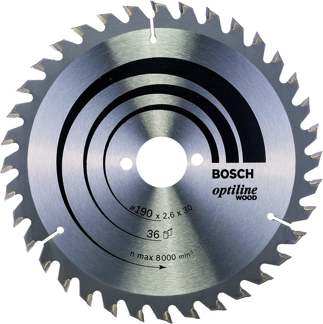 Bosch Optiline Wood Circular Saw Blades 190 x 30 x 2.6 mm - 36 Teeth