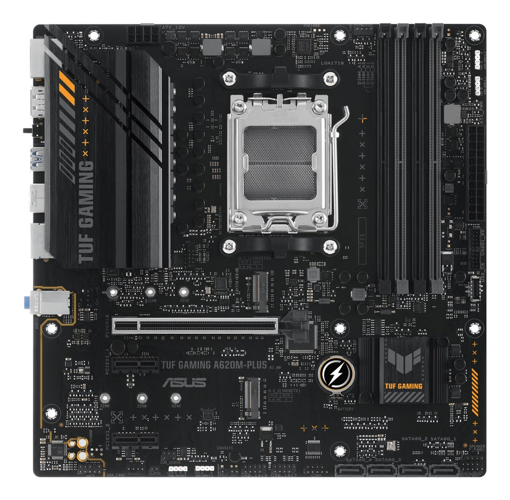 ASUS TUF GAMING A620M-PLUS Motherboard - micro ATX - Socket AM5 - AMD A620 Chipset (90MB1EZ0-M0EAY0)