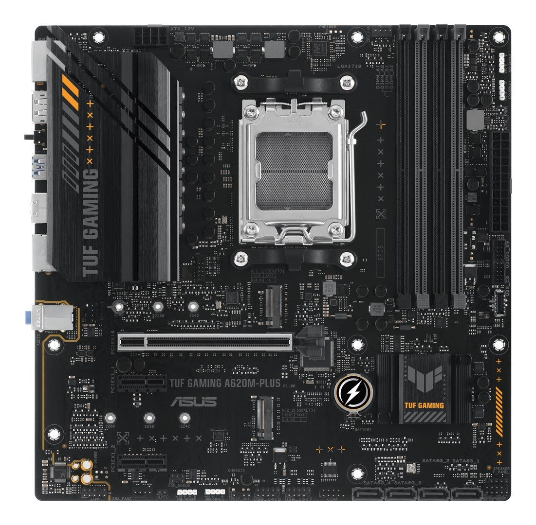 ASUS TUF GAMING A620M-PLUS Motherboard - micro ATX - Socket AM5 - AMD A620 Chipset (90MB1EZ0-M0EAY0)