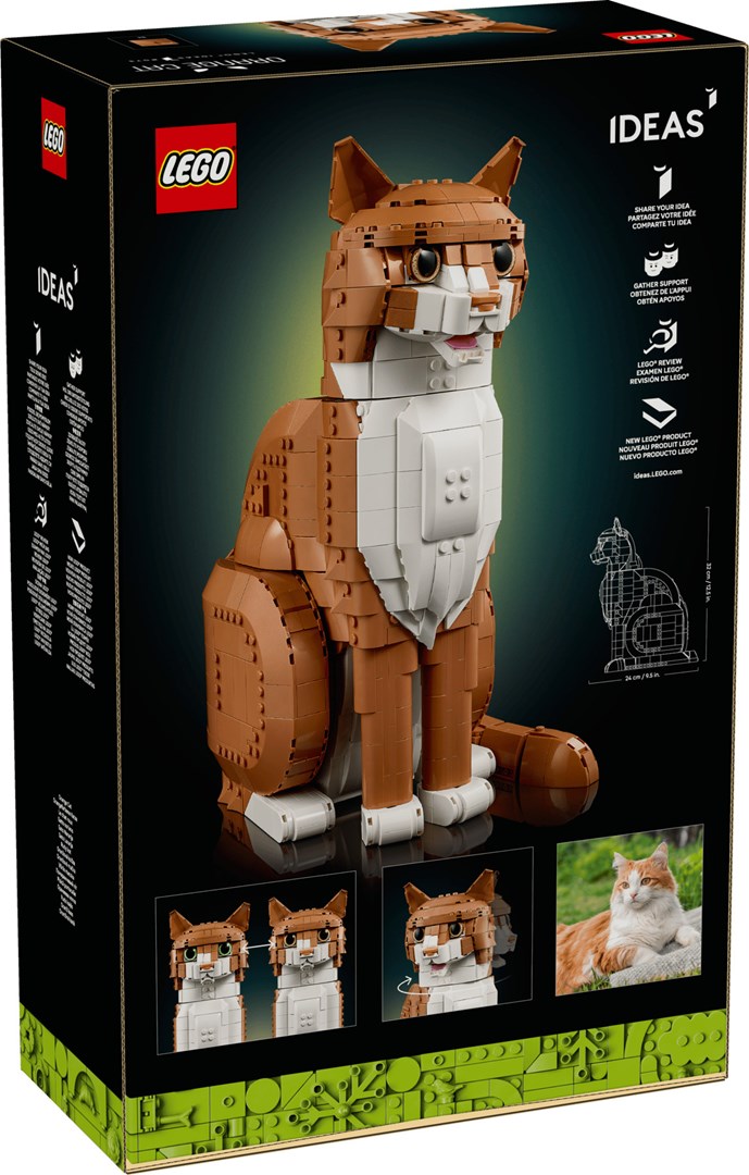 LEGO IDEAS 21376 Orange Cat Building Kit