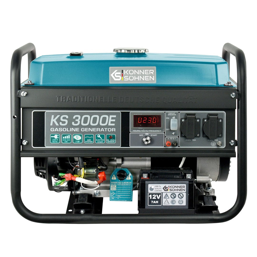 KÖNNER & SÖHNEN GASOLINE GENERATOR 2.6kW 230V KS 3000E