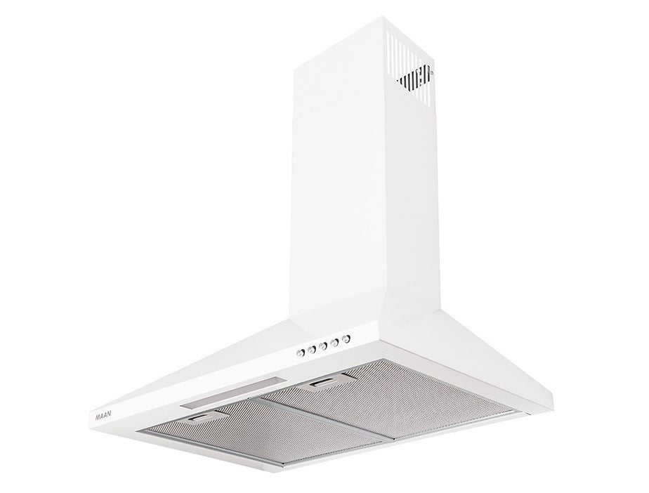 Okap kominowy MAAN Vela 2 60 cm | LED | filtry aluminiowe | biały