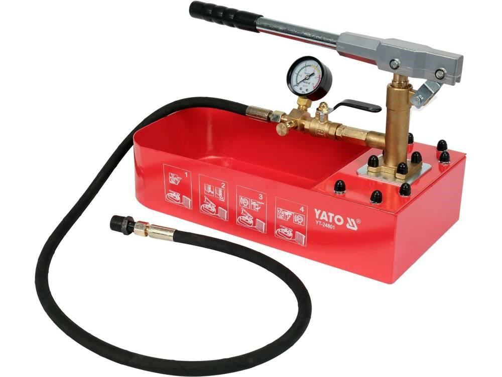 YATO Hand Pump for Pressure Testing 4250 g Weight 430 mm Length YT-24801
