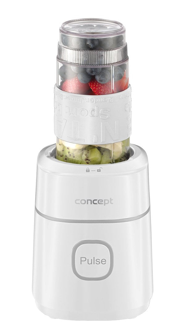CONCEPT Cup Blender 700 W with Built-in Grinder, 1 L Pot Capacity, 2 Bottles Included, Model SM3491