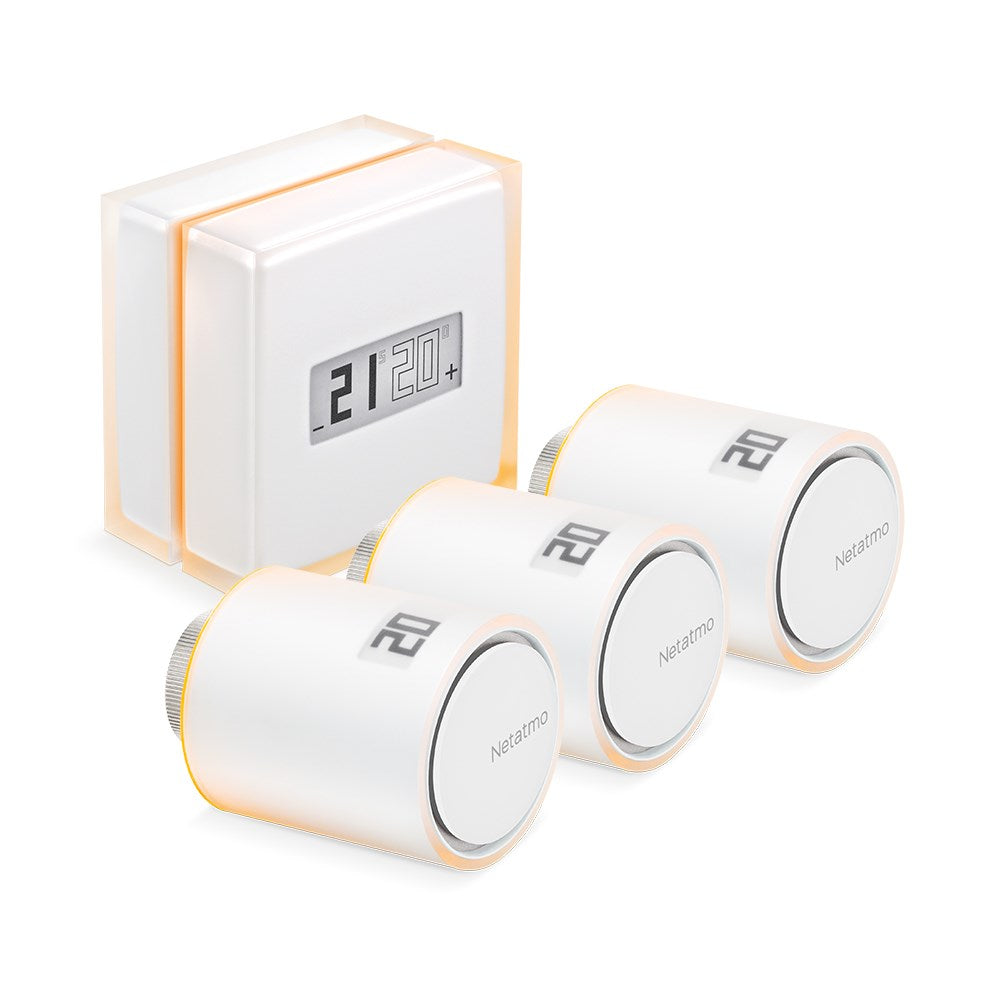 Netatmo Set: Thermostat + 3 Smart Radiator Valves
