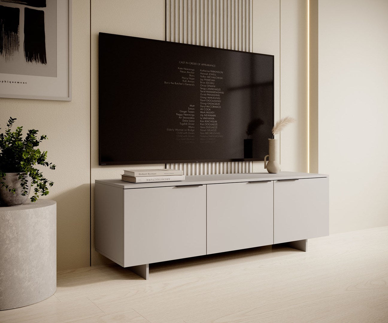 ALMA 3D RTV Cabinet 150x41.5xH55 Cashmere