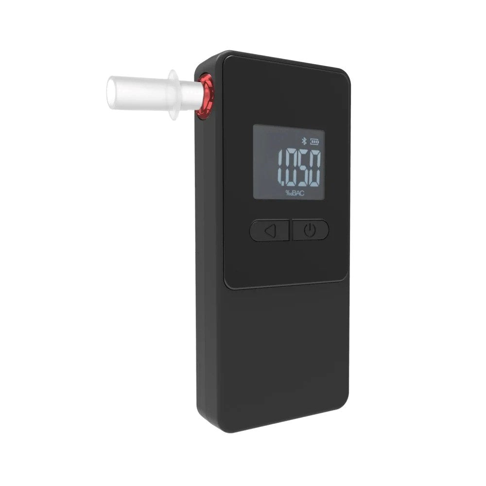 AlcoAlert Smart Electrochemical Breathalyzer - Black