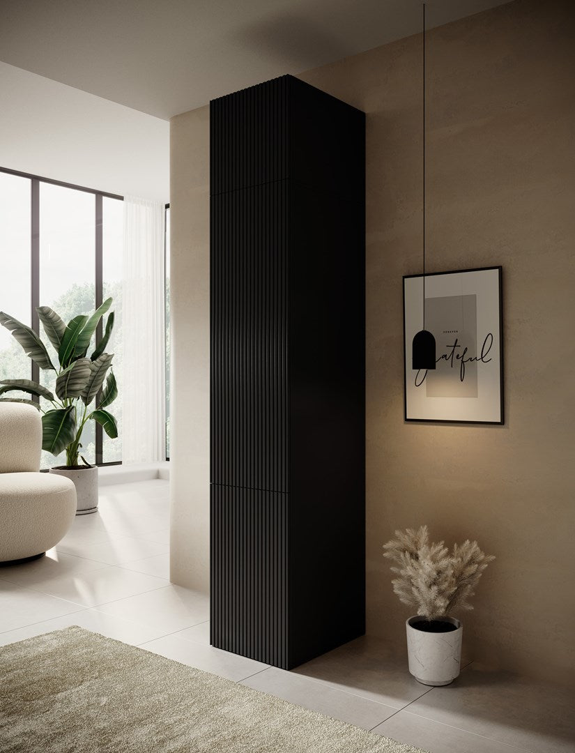 Wardrobe PAFOS 1D BASE 45x55 5x45 Black Matt