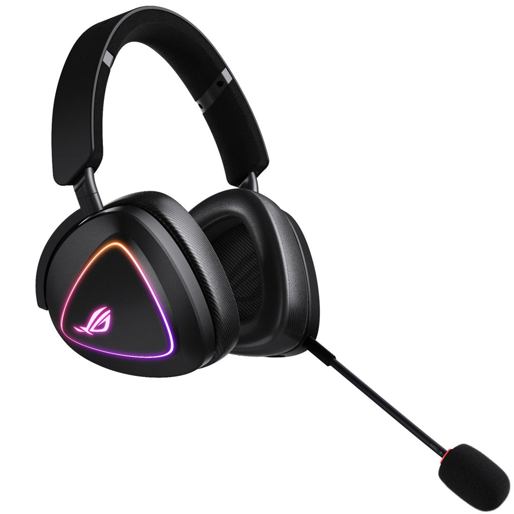 ASUS ROG Delta II - Gaming Headset - Over-ear - Wireless - Bluetooth/ 2.4 GHz - Black 90YH03W0-BHUA00