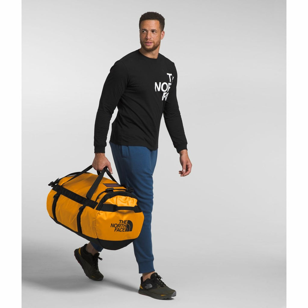 The North Face Base Camp Duffel L duffel bag 95 L Polyester Black  Yellow