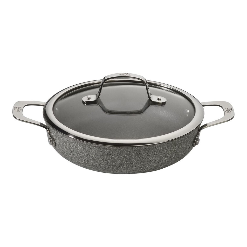 Induction deep frying pan with 2 handles BALLARINI Salina Granitium 24 cm 75002-811-0