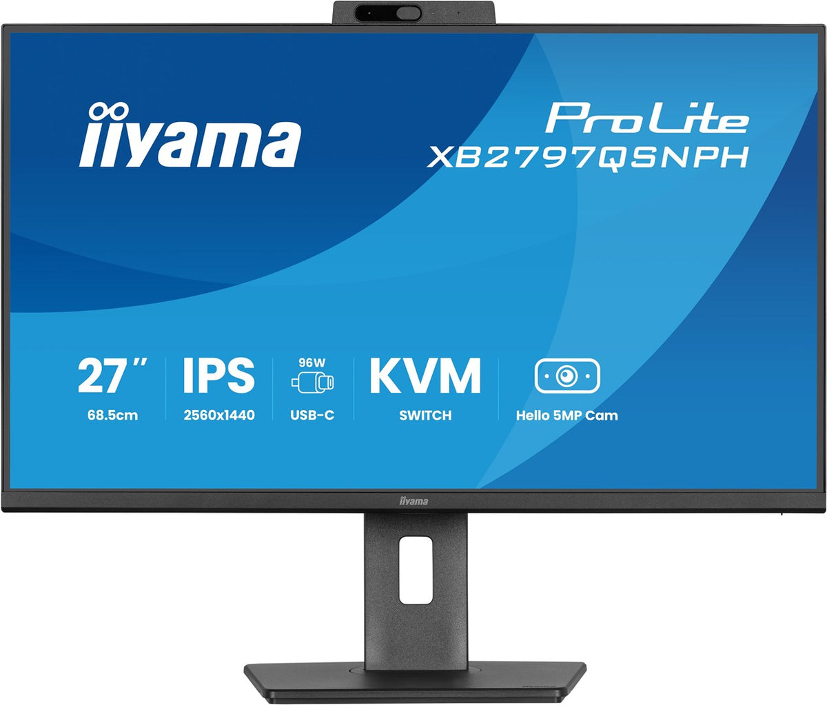 iiyama ProLite XB2797QSNPH-B1 Computer Monitor 27" 2560 x 1440 Quad HD Black
