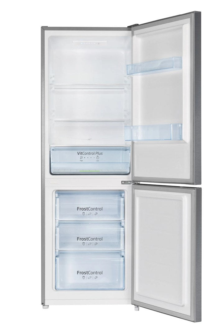 Amica FK2425.4UNTX(E) Freestanding Fridge-Freezer (Silver)