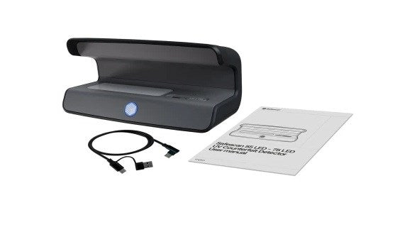 Safescan 75 LED UV/White Currency and Passport Tester, Black (131-0723)