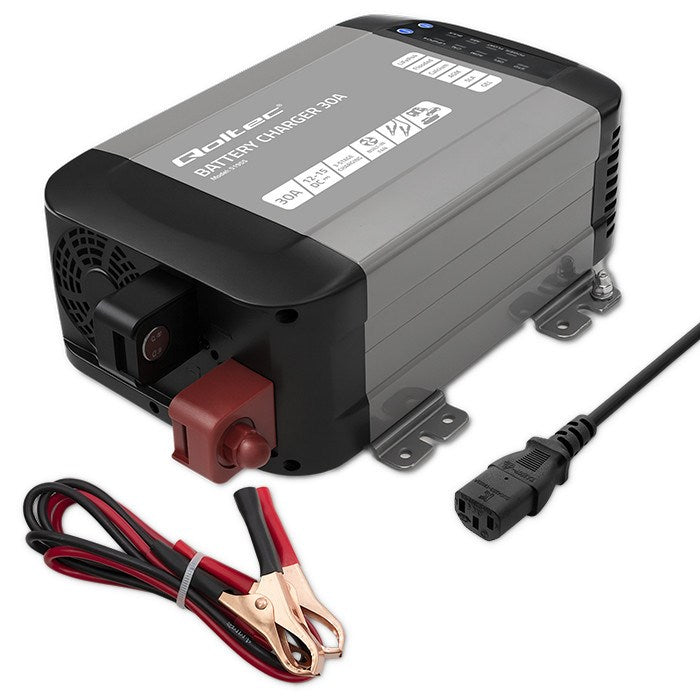 Qoltec Intelligent Professional Monolith Battery Charger 30A 12V