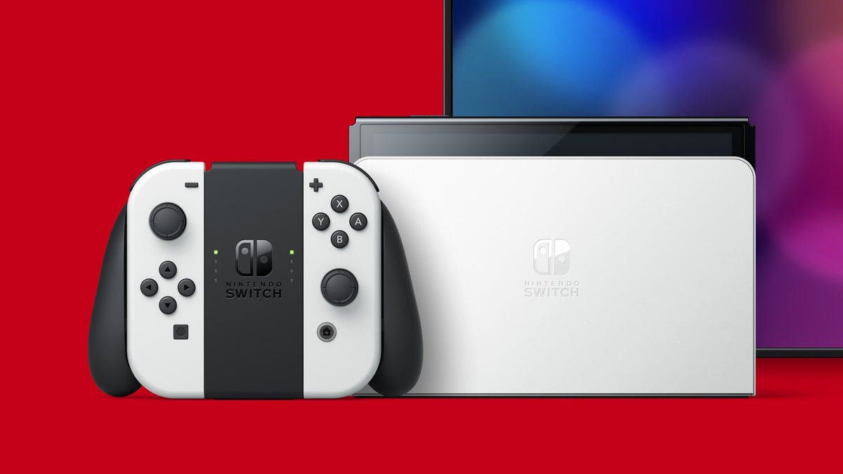 Nintendo Switch OLED - 7" - 64GB - Portable Game Console - White
