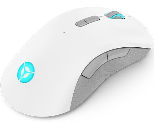 Lenovo Legion M600 Gaming Mouse - Maus - ergonomisch - rechts- und linkshändig - optisch - 9 Tasten - kabellos, kabelgebunden - 2,4 GHz, USB2.0, Bluetooth 5,0 - black (Gestell), Stingray (Oberseite) - retail - CRU (GY51C96033)