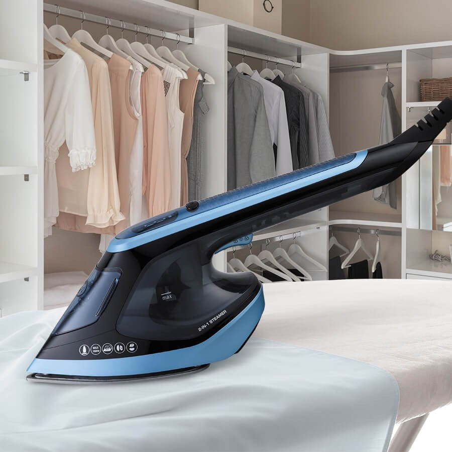 Maestro MR-315C garment steamer Handheld garment steamer 0.18 L 1800 W Black  Blue