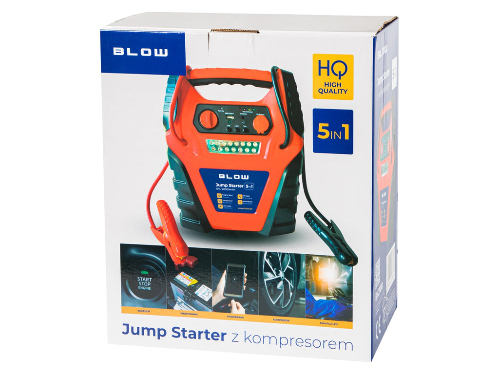 Jump Starter Compressor Rectifier 5in1