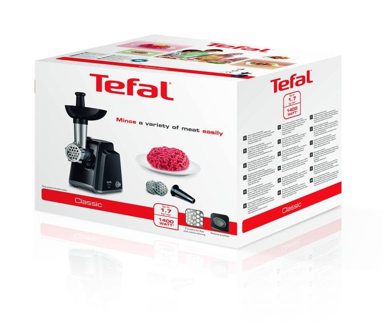 Tefal NE105838 Mincer 1400 W Black Stainless Steel