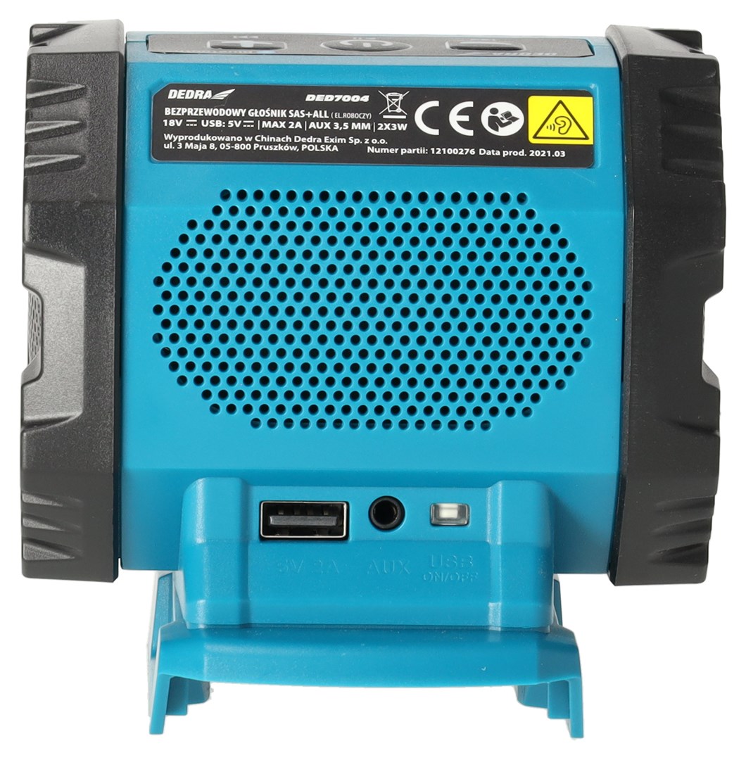 DEDRA Portable Loudspeaker DED7004 - 2000 g, 370x360x520mm