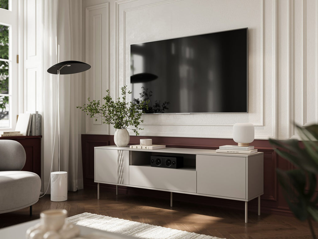 Cama EF TRESSE RTV Cabinet 180x40x54.5 Cashmere Matt