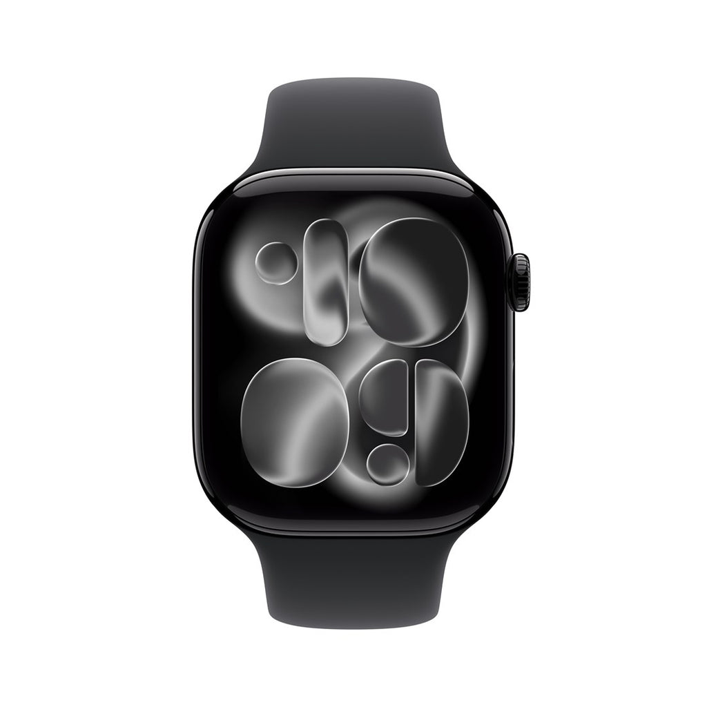 Apple Watch Series 11 GPS 46mm Jet Black Aluminium Case with Black Sport Band - M/L (MEUX4ZR/A)