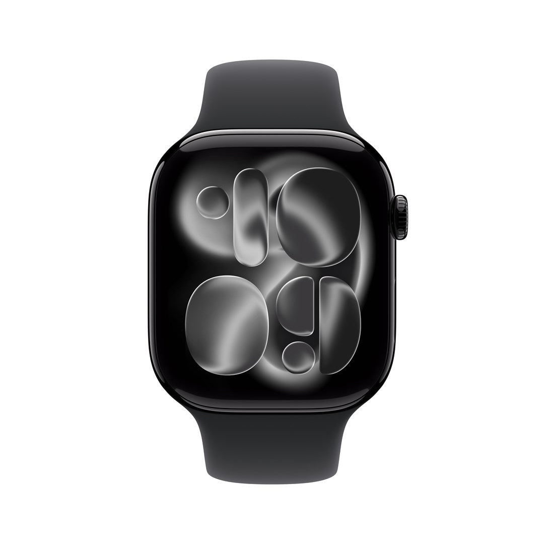 Apple Watch Series 11 GPS 46mm Jet Black Aluminium Case with Black Sport Band - M/L (MEUX4ZR/A)